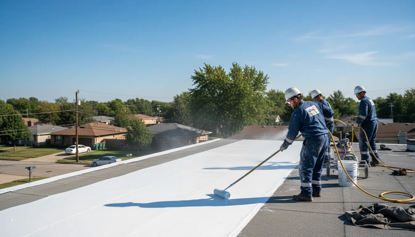 Commercial roof coating in West Unity, OH near me